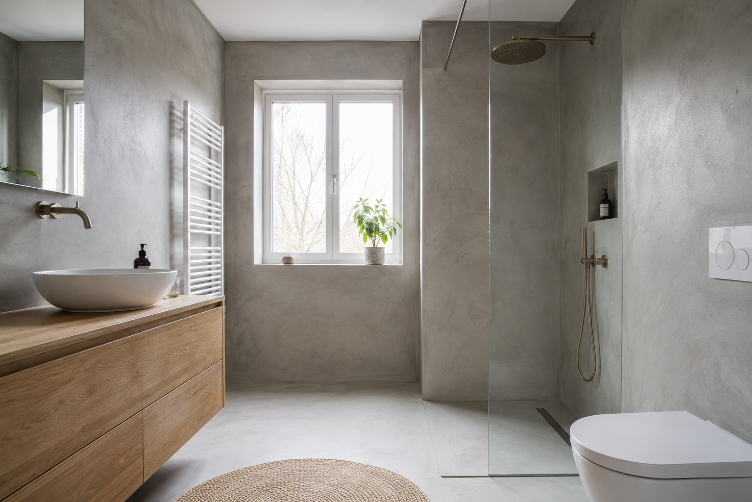 Badkamer stucen Groningen